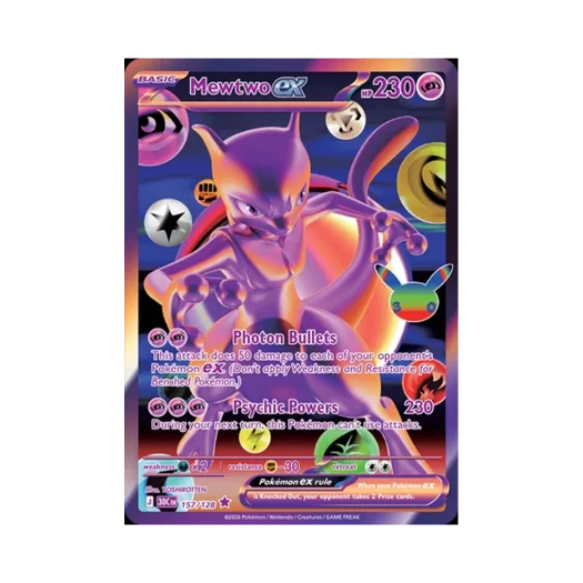 Pokemon TCG Mewtwo ex FR 30th Celebration (English Ver.)
