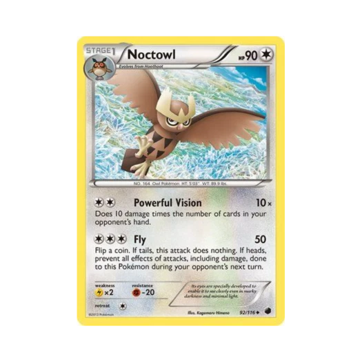 Pokemon TCG Noctowl U Plasma Freeze (English Ver.)