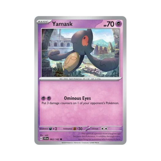 Pokemon TCG Yamask C Stellar Crown (English Ver.)