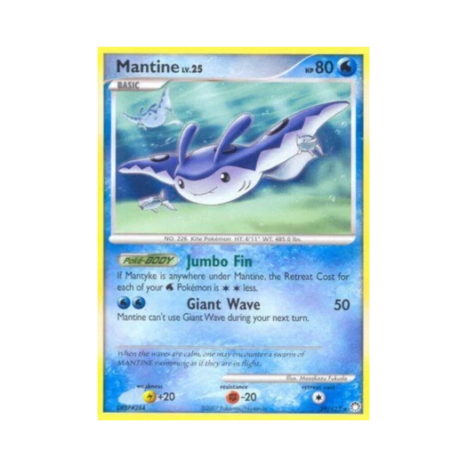 Pokemon TCG Mantine R Mysterious Treasures (English Ver.)