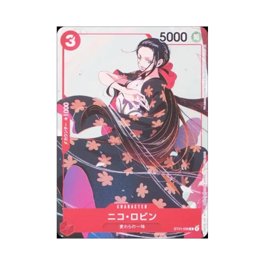 One Piece TCG Nico Robin C ST01-008 Promotion Card Set 3 (Japanese Ver.)