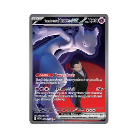 Pokemon TCG Team Rocket's Mewtwo ex SIR Mega Evolution Ascended Heroes (English Ver.)