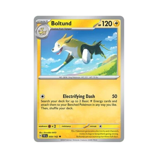 Pokemon TCG Boltund U Temporal Forces (English Ver.)