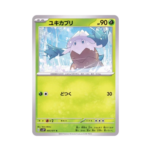 포켓몬 TCG 눈쓰개 C 스노해저드 (일어판)