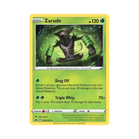 포켓몬 TCG 자루도 R 크라운 제니스 (영문판)