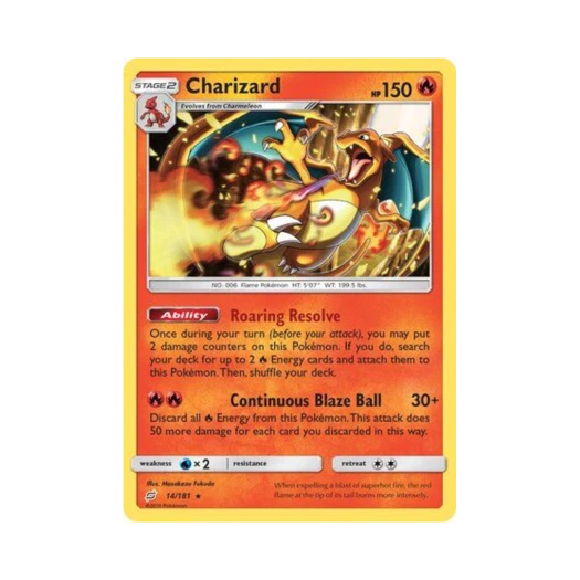 포켓몬 TCG 리자몽 R 팀업 (영문판)
