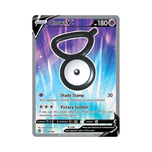 Pokemon TCG Unown V RU Silver Tempest (English Ver.)