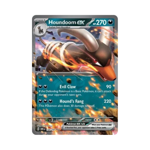 포켓몬 TCG 헬가 ex DR 옵시디언 플레임즈 (영문판)