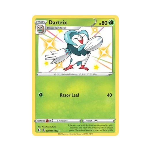 Pokemon TCG Dartrix RS Shining Fates (English Ver.)