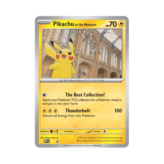 Pokemon TCG Pikachu at the Museum Natural History Museum Jumbo Promos (English Ver.)
