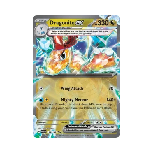 포켓몬 TCG 망나뇽 ex DR 옵시디언 플레임즈 (영문판)
