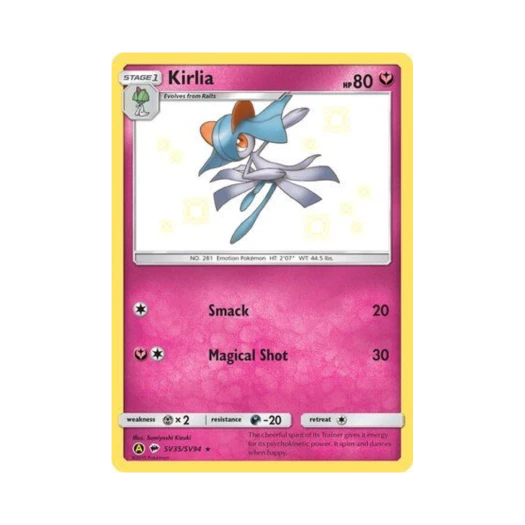 Pokemon TCG Kirlia RS Hidden Fates (English Ver.)