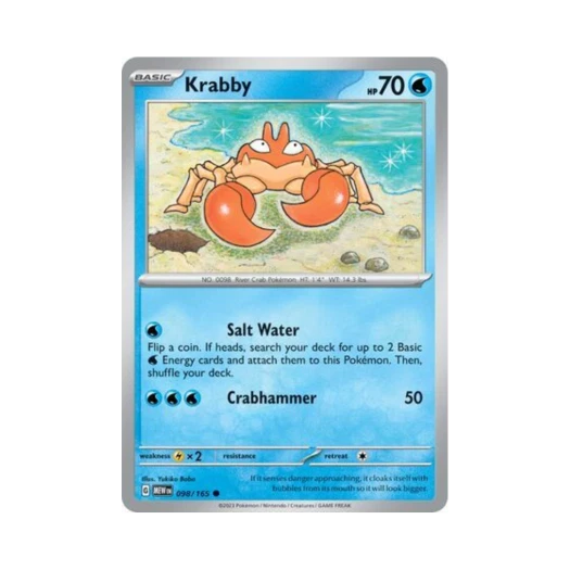 Pokemon TCG Krabby C Scarlet & Violet 151 (English Ver.)