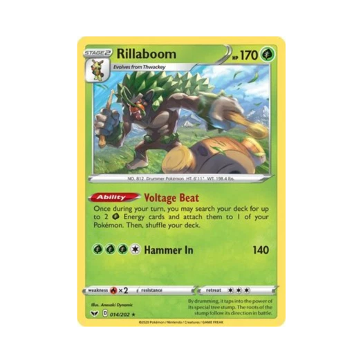 포켓몬 TCG 고릴타 RH 소드 & 실드 (영문판)