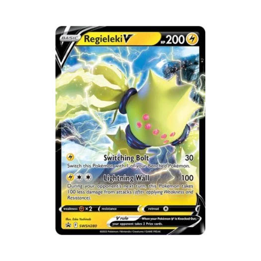 포켓몬 TCG 레지에레키 V 점보 P 소드 & 실드 프로모카드 (영문판)