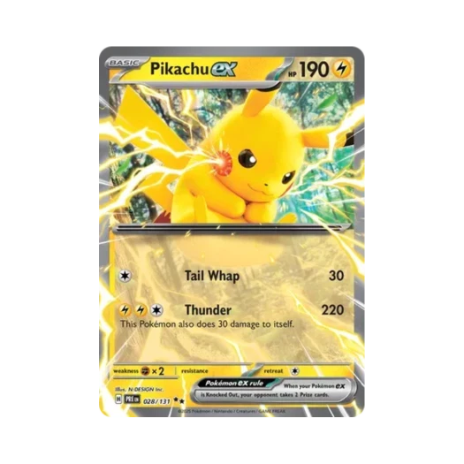 포켓몬 TCG 피카츄 ex DR 프리즈매틱 에볼루션즈 (영문판)