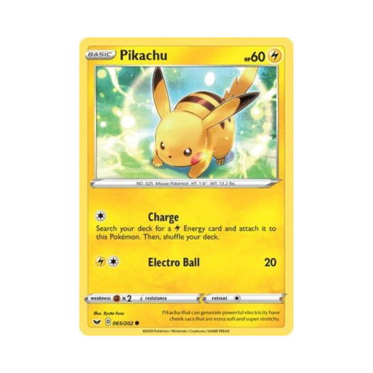 포켓몬 TCG 피카츄 C 소드 & 실드 (영문판)