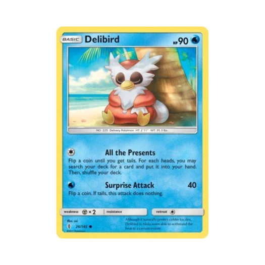 Pokemon TCG Delibird C Guardians Rising (English Ver.)