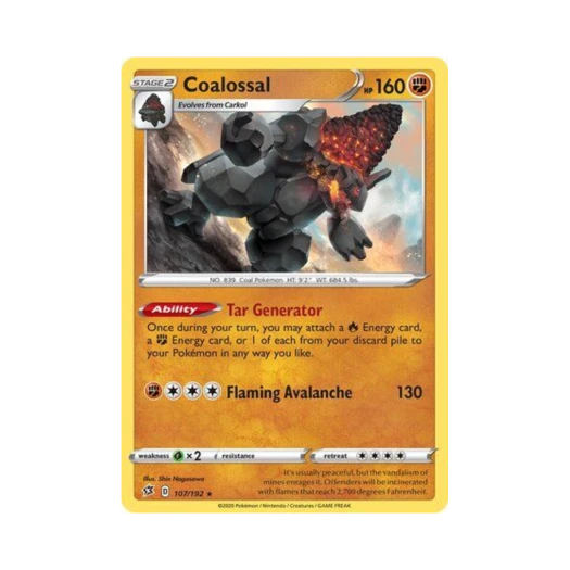 포켓몬 TCG 석탄산 RH 레벌 크래시 (영문판)