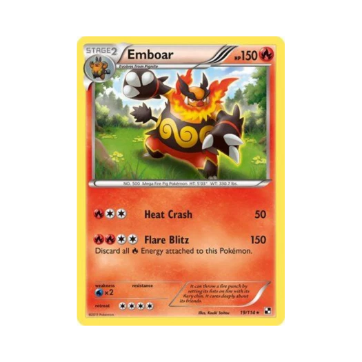 포켓몬 TCG 염무왕 RH 블랙 & 화이트 (영문판)
