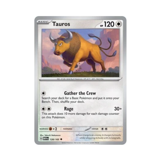 Pokemon TCG Tauros U Scarlet & Violet 151 (English Ver.)