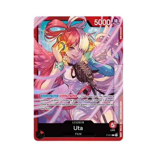 원피스 TCG 우타 L P-011 프리미엄 카드 컬렉션 우타 (영문판)