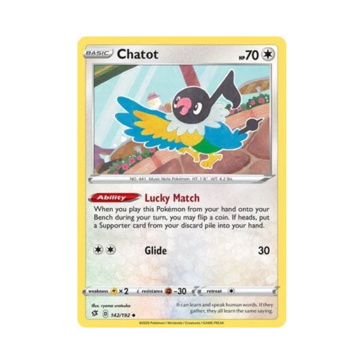 Pokemon TCG Chatot U Rebel Clash (English Ver.)