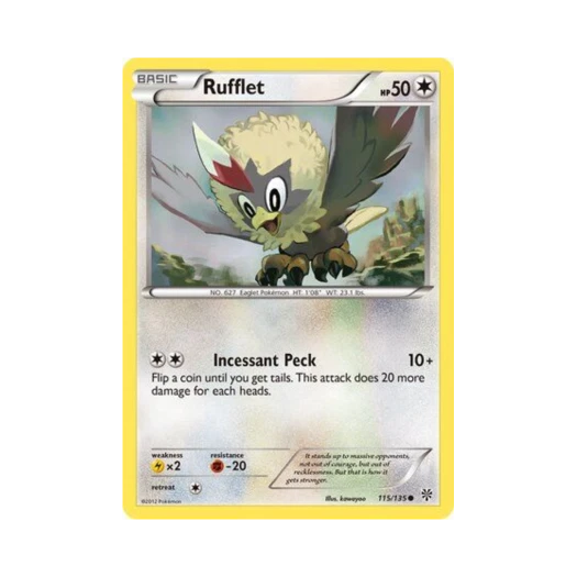 Pokemon TCG Rufflet C Plasma Storm (English Ver.)