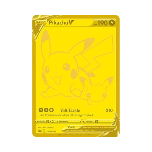 Pokemon TCG Pikachu V P Sword & Shield Promos (English Ver.)