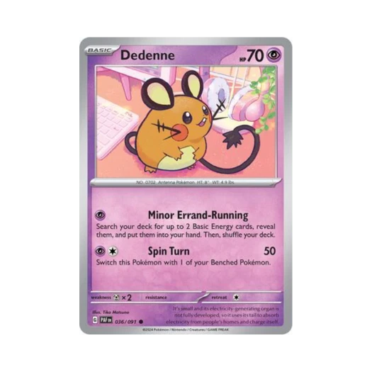 Pokemon TCG Dedenne C Paldean Fates (English Ver.)
