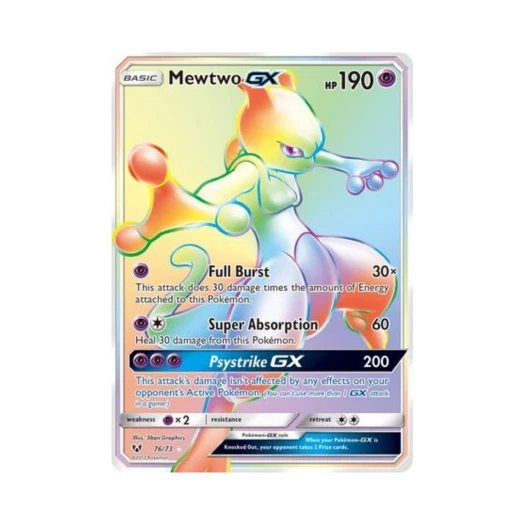 Pokemon TCG Mewtwo GX RR Shining Legends (English Ver.)