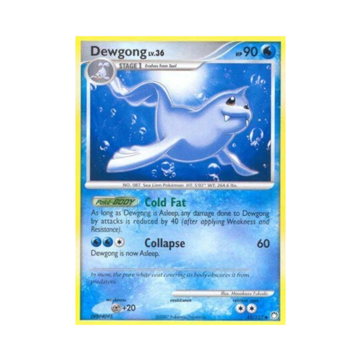 Pokemon TCG Dewgong U Mysterious Treasures (English Ver.)