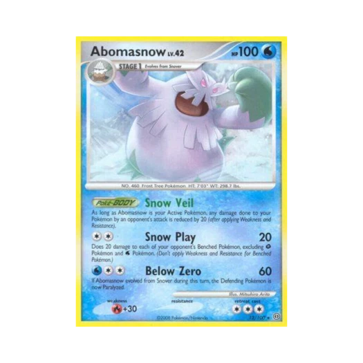 포켓몬 TCG 눈설왕 R 스톰프론트 (영문판)