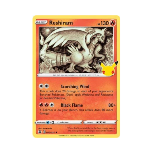 포켓몬 TCG 레시라무 R 셀레브레이션즈 (영문판)
