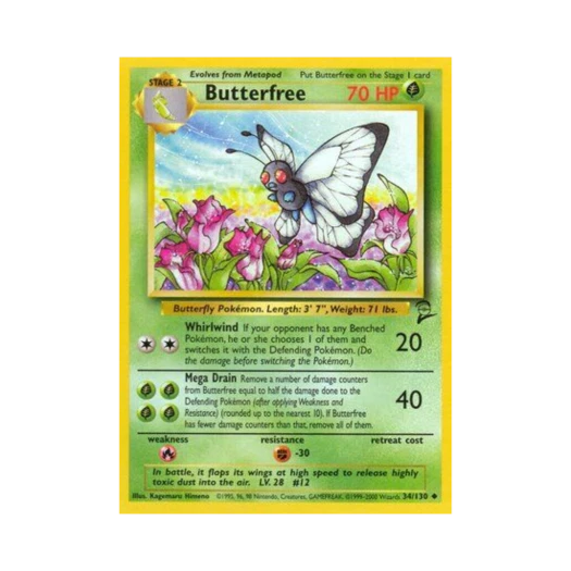 포켓몬 TCG 버터플 U 베이스 세트 2 (영문판)