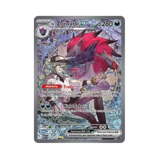 포켓몬 TCG N의 조로아크 ex SIR 메가 에볼루션 어센드 히어로즈 (영문판)
