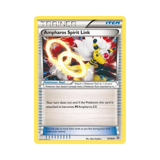 Pokemon TCG Ampharos Spirit Link U Ancient Origins (English Ver.)