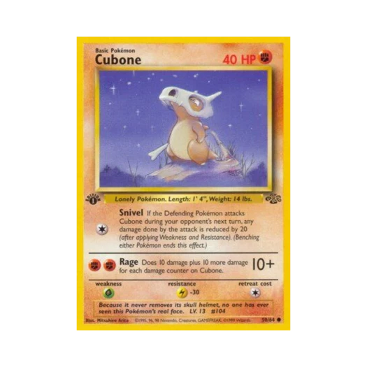 Pokemon TCG Cubone C Jungle (English Ver.)