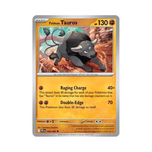 포켓몬 TCG 팔데아 켄타로스 U 판타스말 플레임즈 (영문판) 카드 이미지