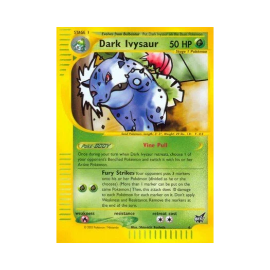 포켓몬 TCG 다크 이상해풀 베스트 오브 게임 (영문판)