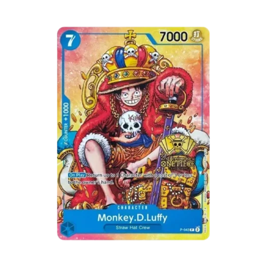 원피스 TCG 몽키 D. 루피 P P-043 프로모션 카드 2주년 기념 토너먼트 (영문판)