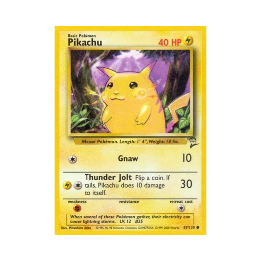 Pokemon TCG Pikachu C Base Set 2 (English Ver.)