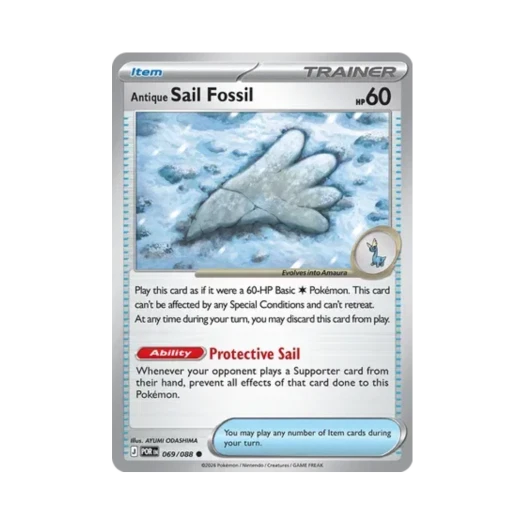 Pokemon TCG Antique Sail Fossil J Perfect Order (English Ver.)