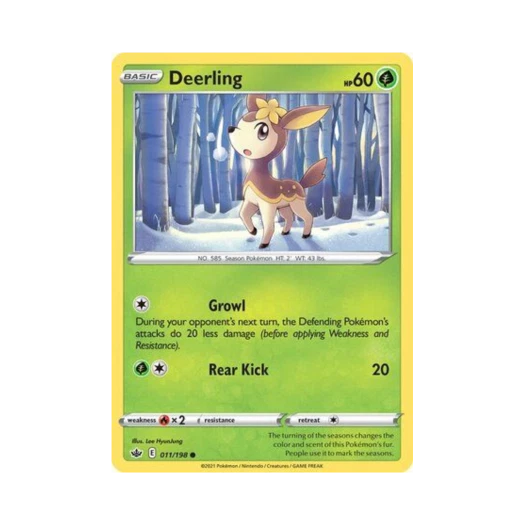 포켓몬 TCG 사철록 C 칠링 레인 (영문판)