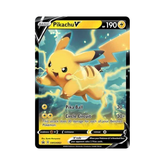 Pokemon TCG Pikachu V P Sword & Shield Promos (English Ver.)