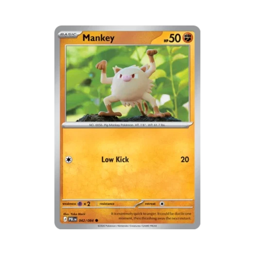 Pokemon TCG Mankey C Pitch Black (English Ver.)