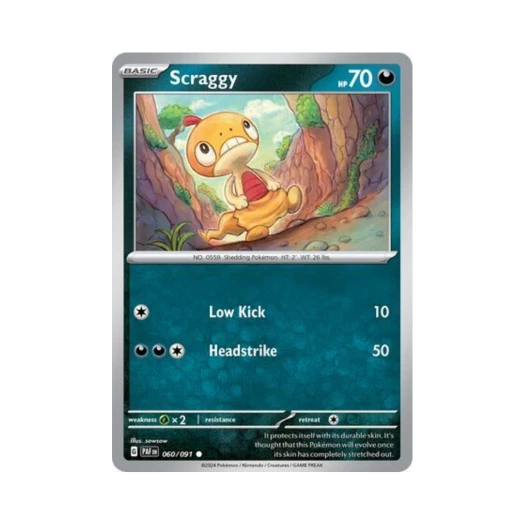 Pokemon TCG Scraggy C Paldean Fates (English Ver.)