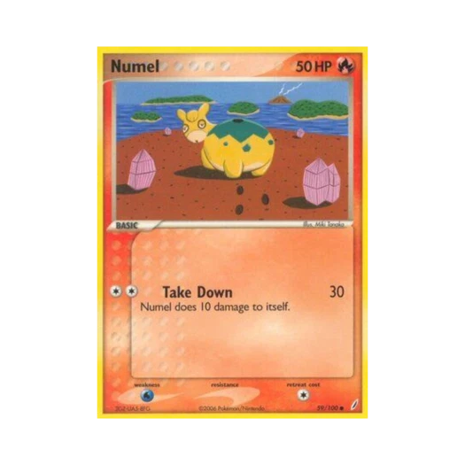 Pokemon TCG Numel C EX Crystal Guardians (English Ver.)