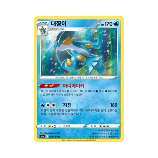 포켓몬 TCG 대짱이 R 이브이 히어로즈 (한글판)