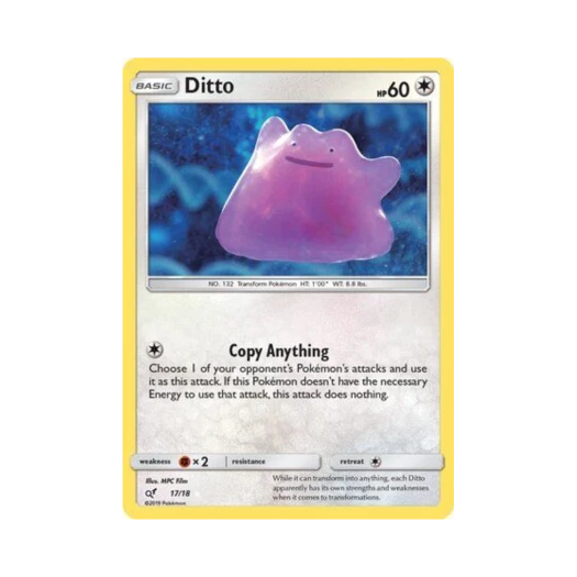 Pokemon TCG Ditto RU Detective Pikachu (English Ver.)